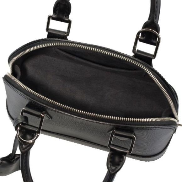 Louis Vuitton Alma Epi Leather Noir Black BB Shoulder Bag Handbag - Picture 3 of 6